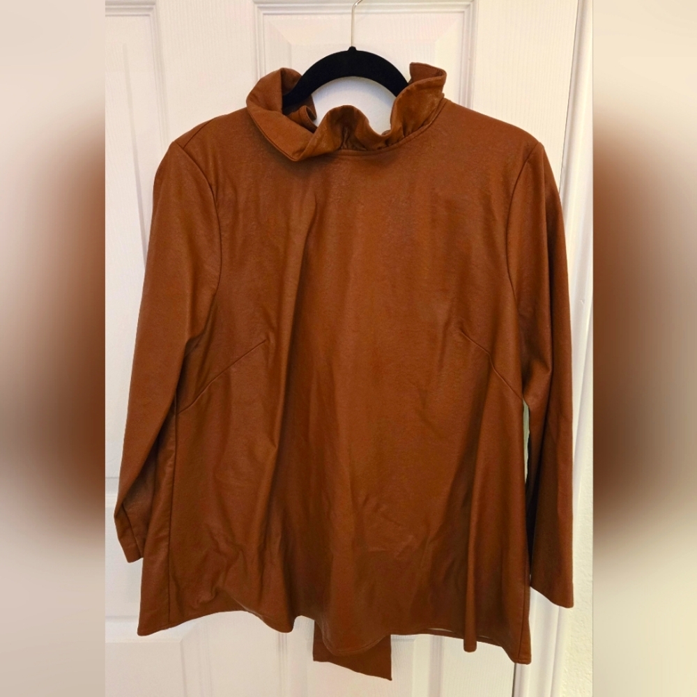 Tuckernuck Faux Leather Top
